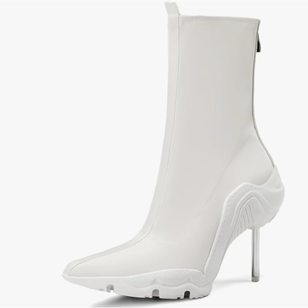 Women’s ankle high heel boot for women.